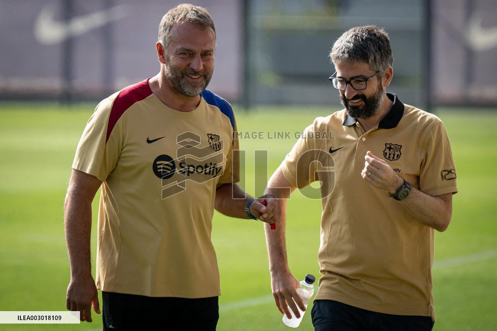 Spanish football La Liga match - FC BARCLEONA TRAINING SESSION