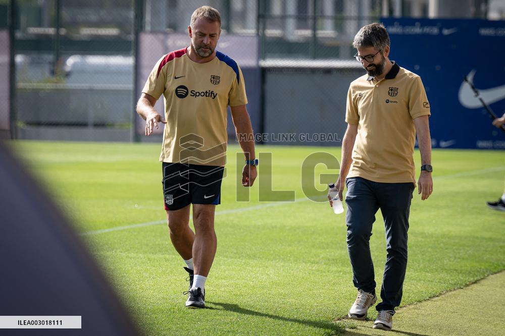 Spanish football La Liga match - FC BARCLEONA TRAINING SESSION
