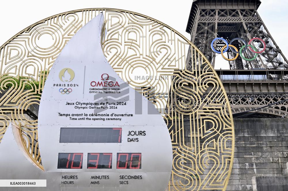 Paris 1 week before Olympics