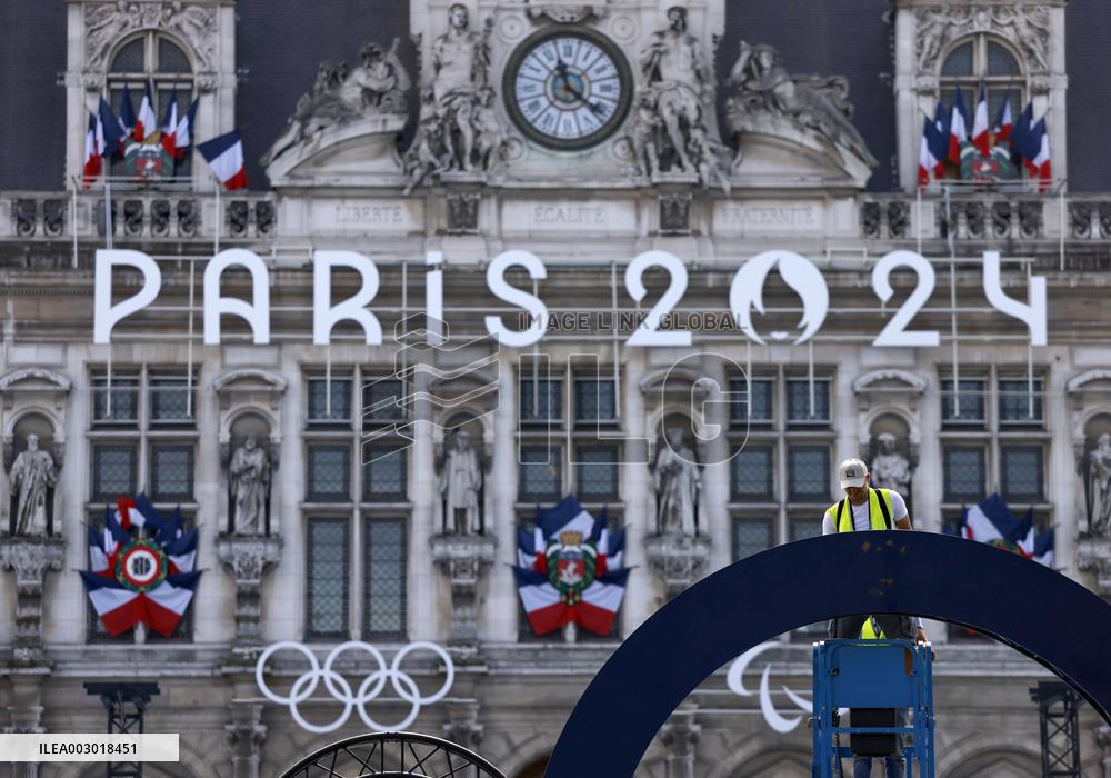 Paris 1 week before Olympics