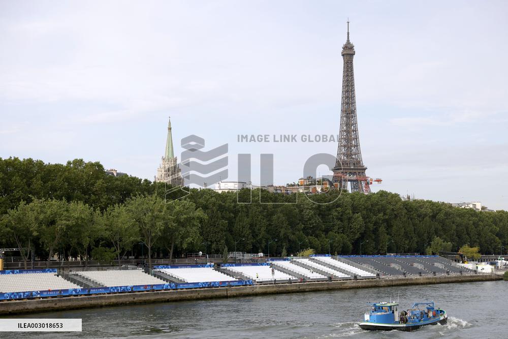 Paris 1 week before Olympics