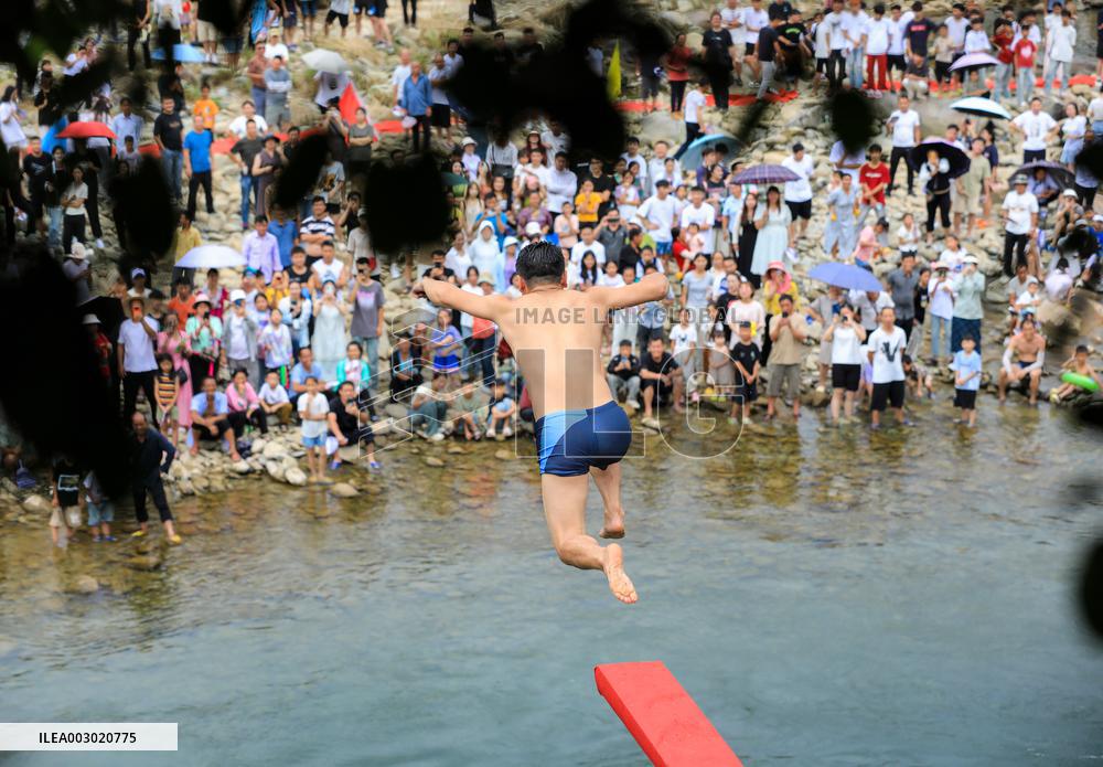 Annual Diving Festival in Congjiang