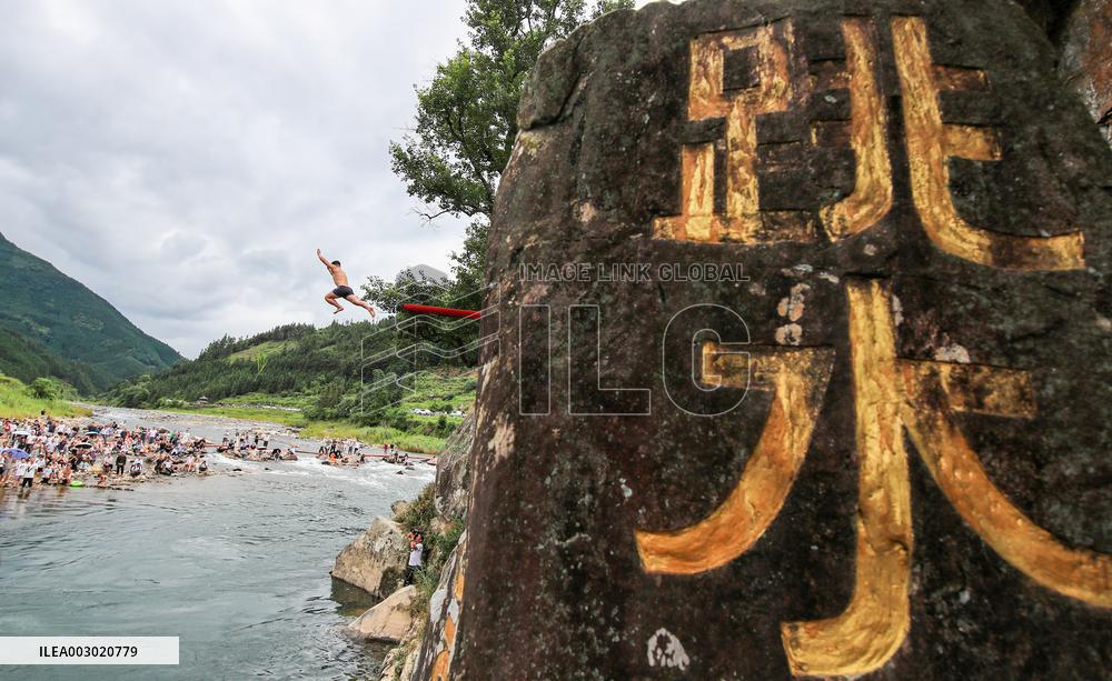 Annual Diving Festival in Congjiang