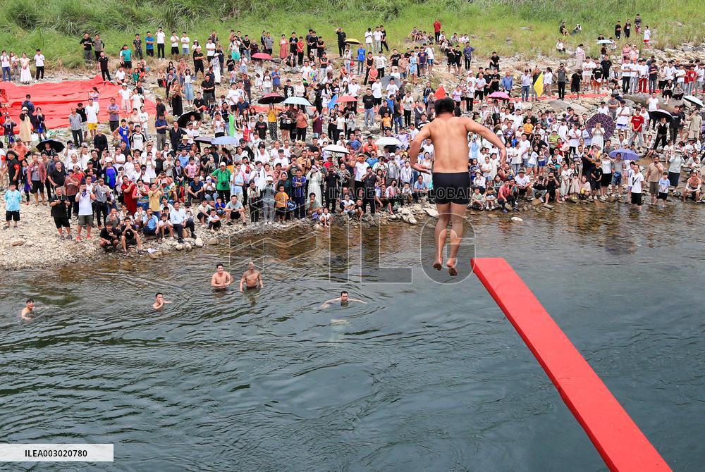 Annual Diving Festival in Congjiang
