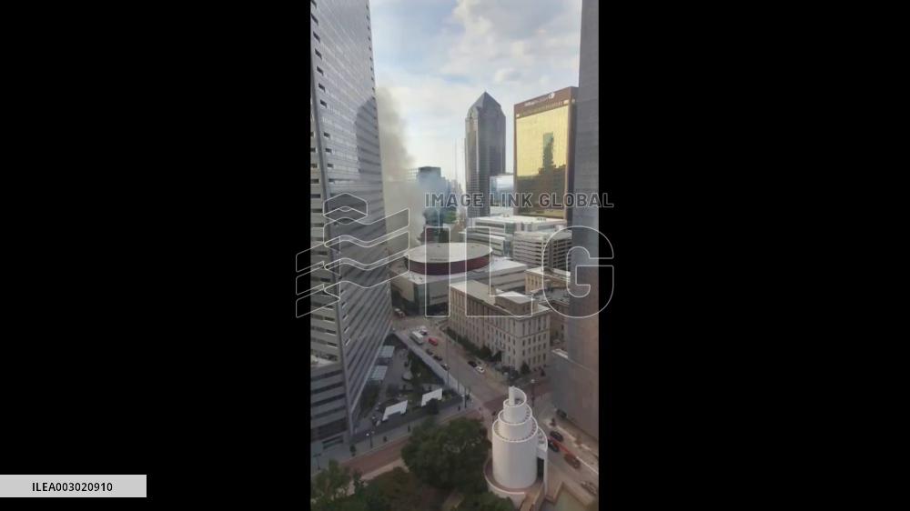 US: 2-Alarm Fire Breaks Out At First Baptist Church In Downtown Dallas