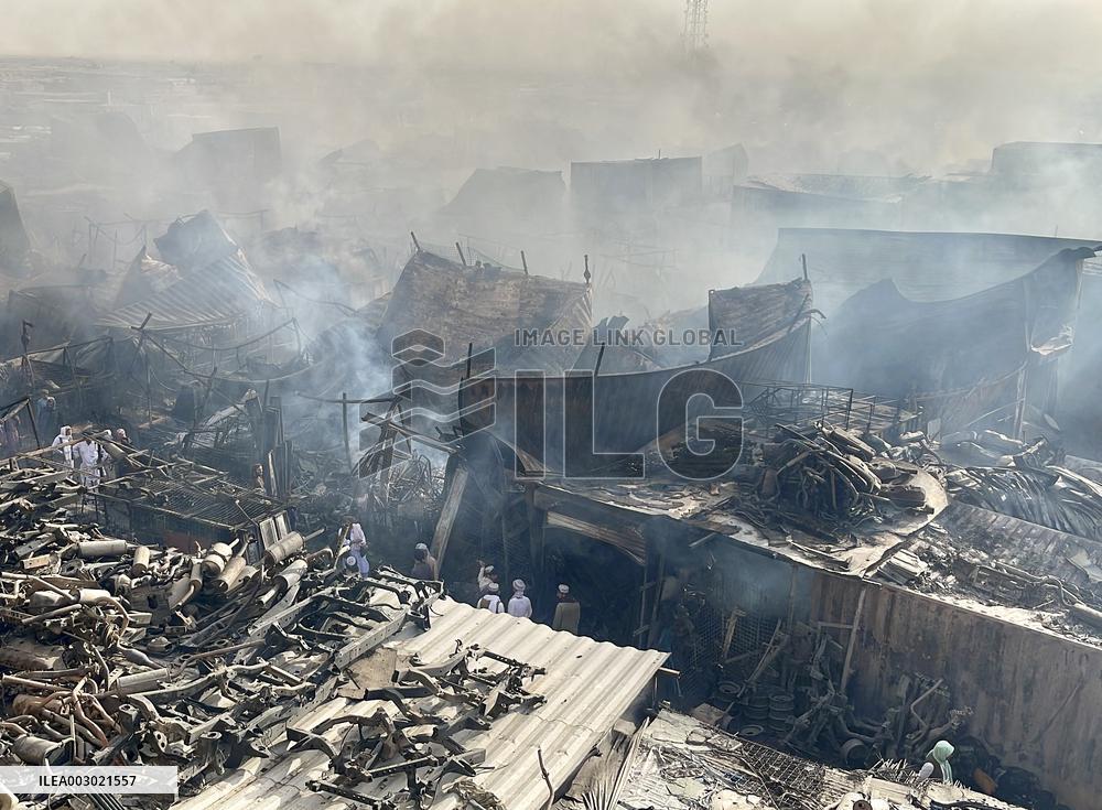AFGHANISTAN-KANDAHAR-MARKET FIRE