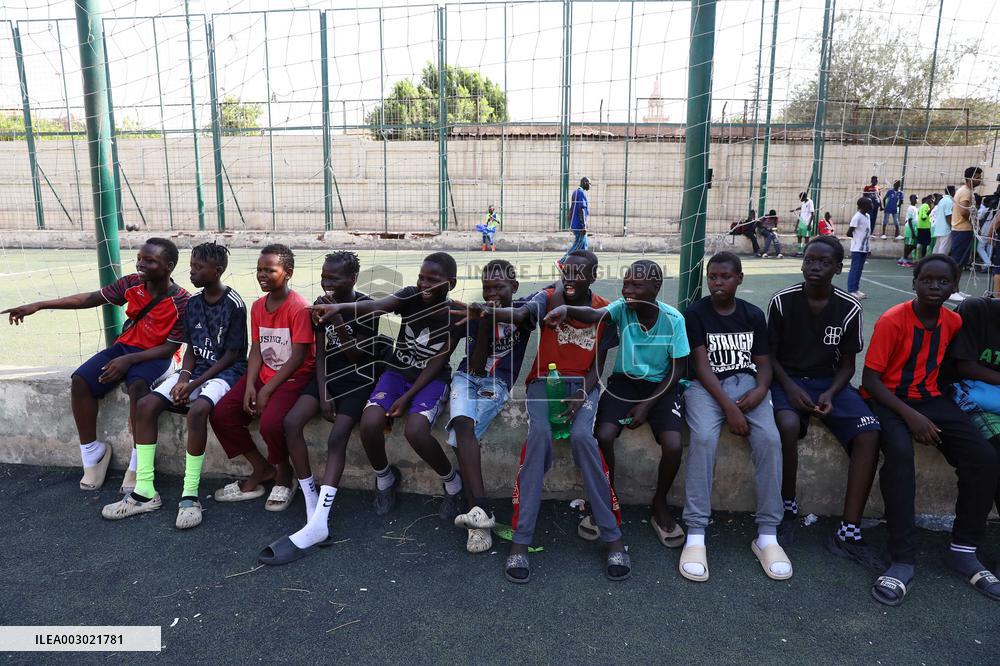 EGYPT-CAIRO-YOUNG REFUGEES-FOOTBALL ACADEMY
