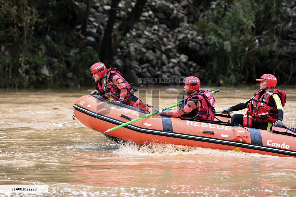 Bridge Collapse In Zhashui County - China