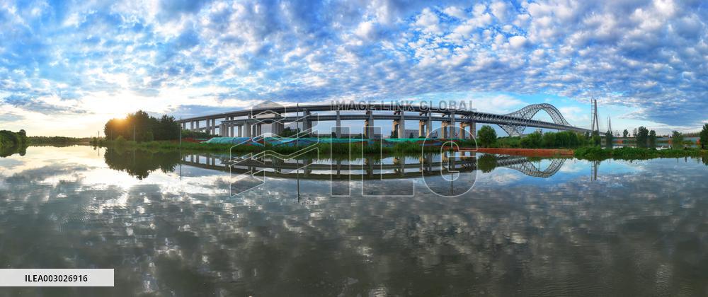 Changtai Yangtze River Bridge Construction in Taixing