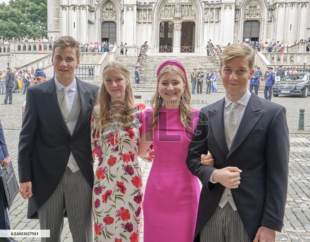 Royals Attend Te Deum Mass On The National Day - Brussels
