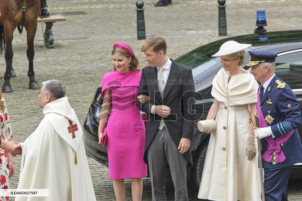 Royals Attend Te Deum Mass On The National Day - Brussels