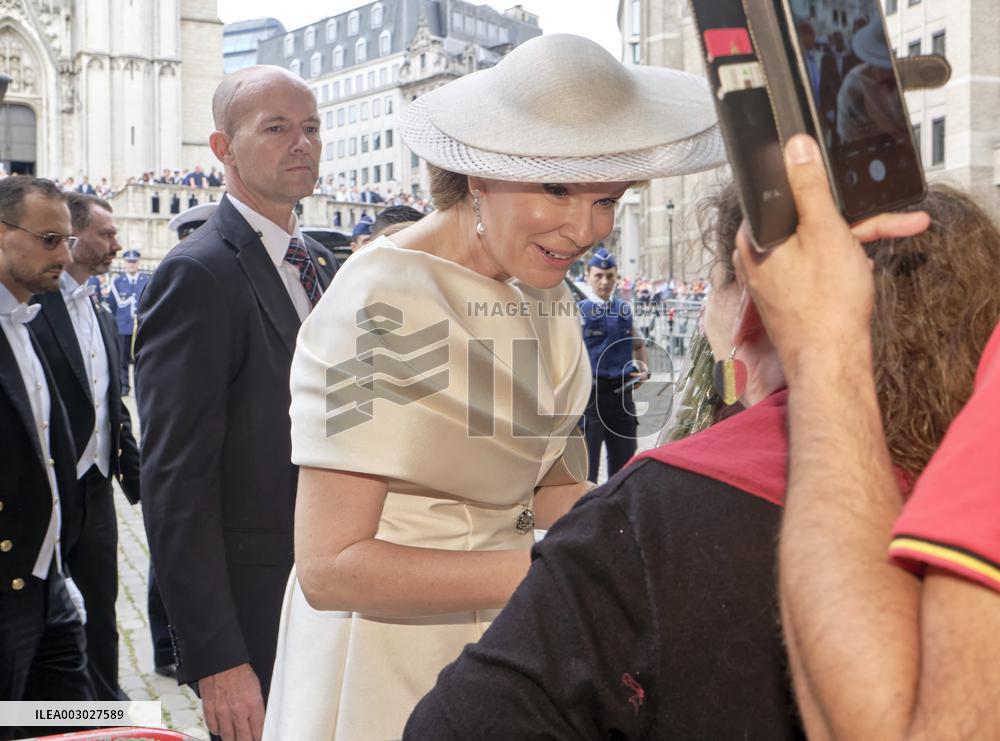Royals Attend Te Deum Mass On The National Day - Brussels