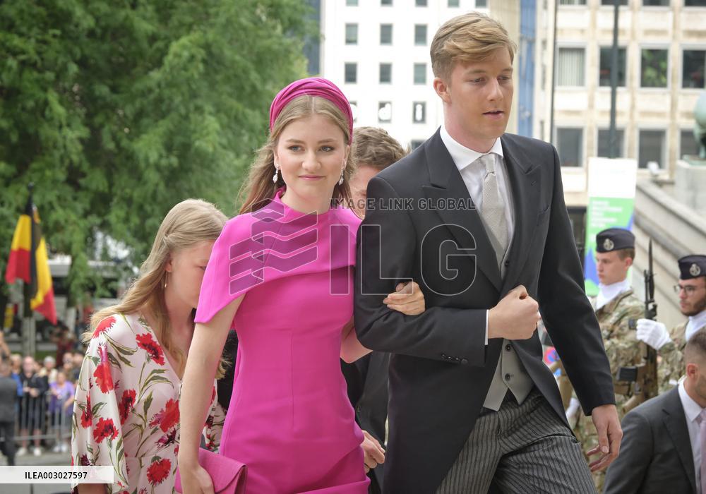 Royals Attend Te Deum Mass On The National Day - Brussels