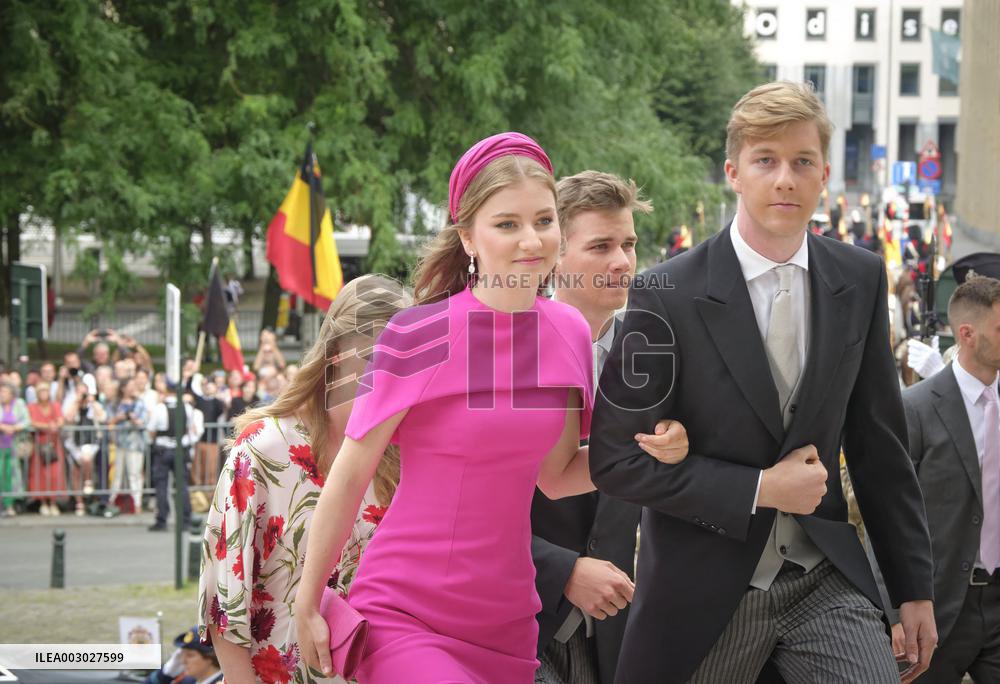 Royals Attend Te Deum Mass On The National Day - Brussels