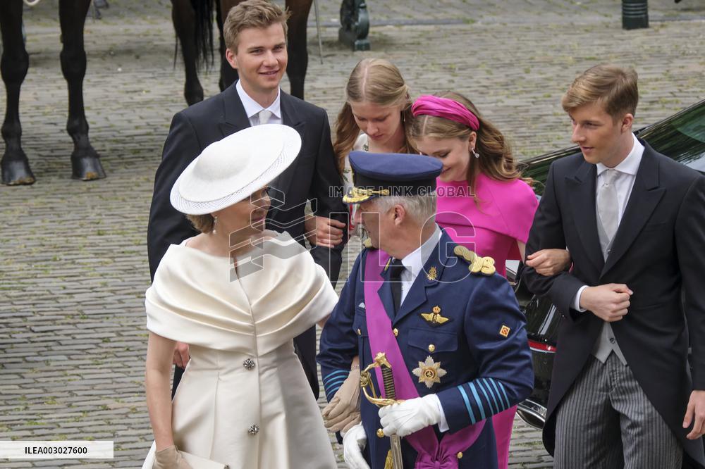 Royals Attend Te Deum Mass On The National Day - Brussels