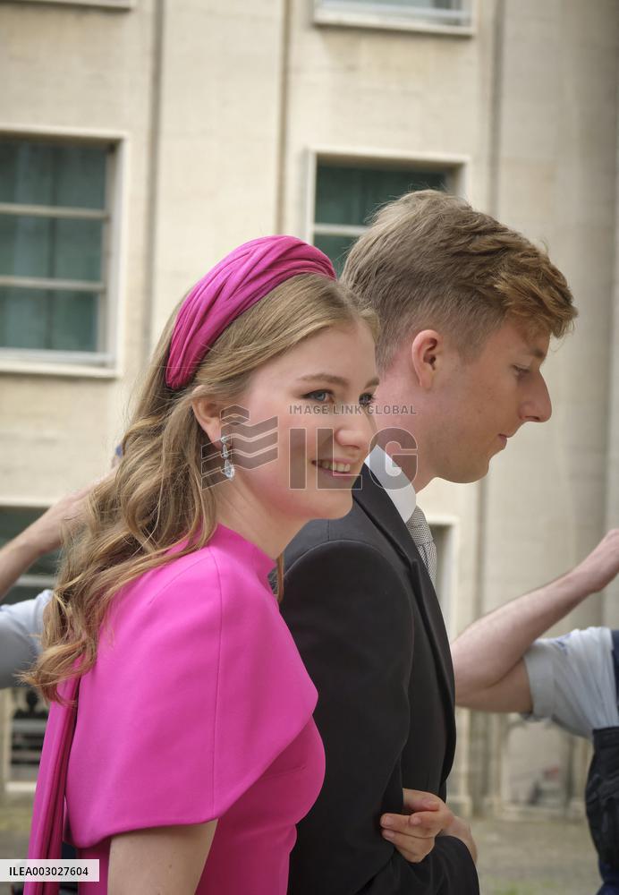 Royals Attend Te Deum Mass On The National Day - Brussels