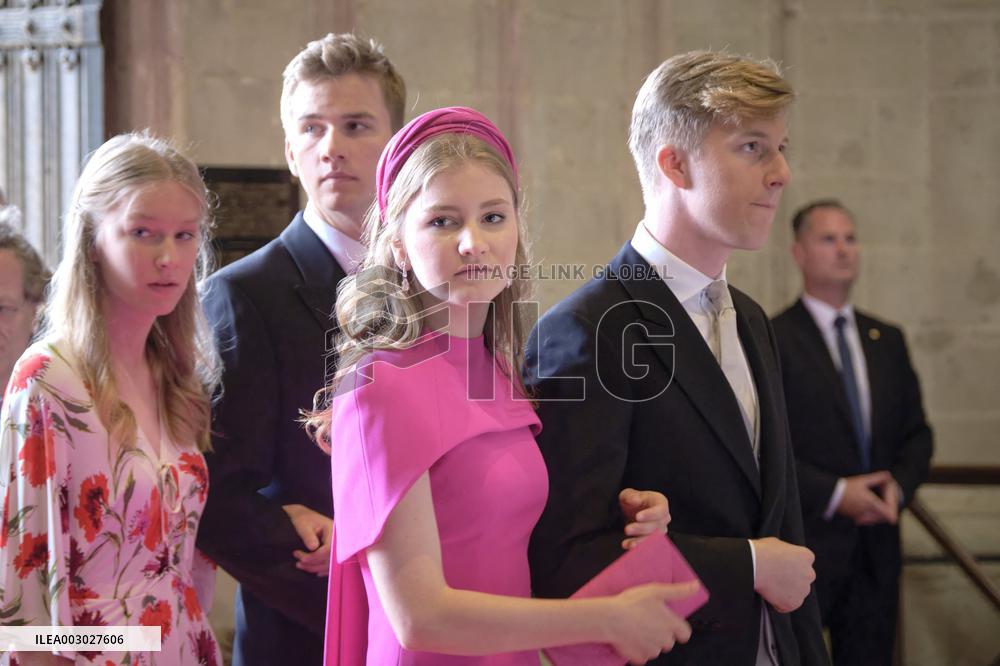 Royals Attend Te Deum Mass On The National Day - Brussels
