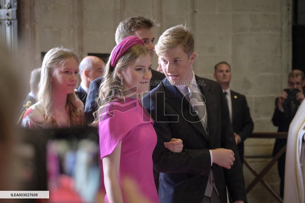 Royals Attend Te Deum Mass On The National Day - Brussels