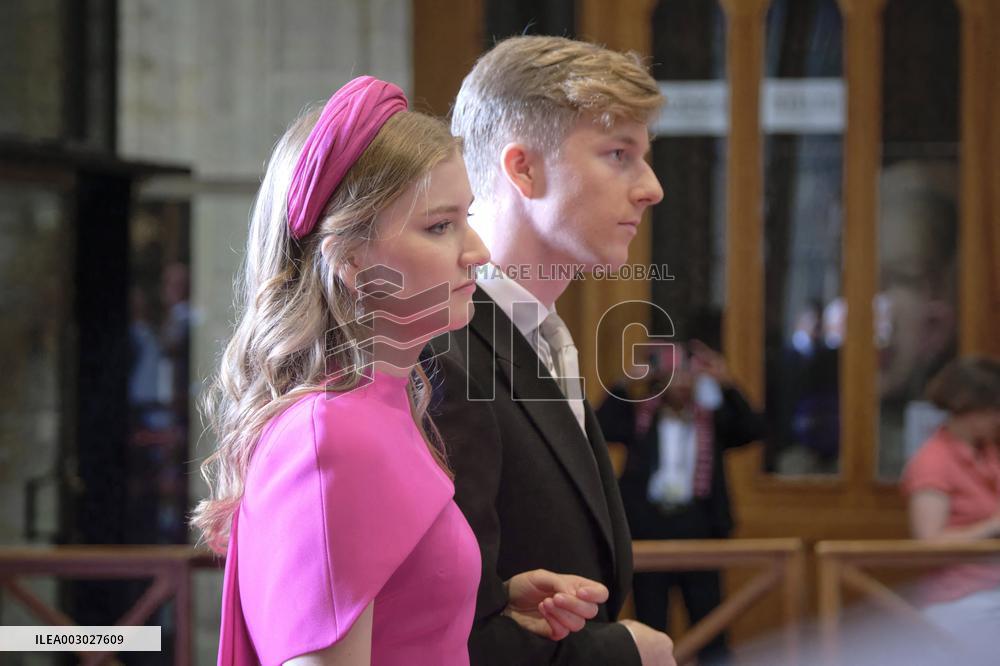 Royals Attend Te Deum Mass On The National Day - Brussels
