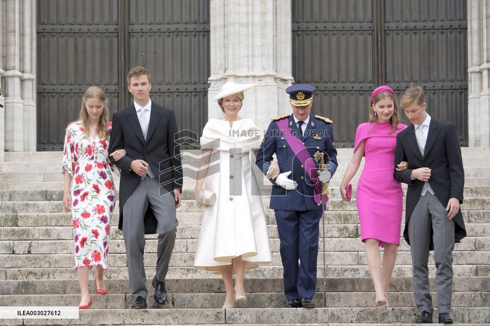 Royals Attend Te Deum Mass On The National Day - Brussels