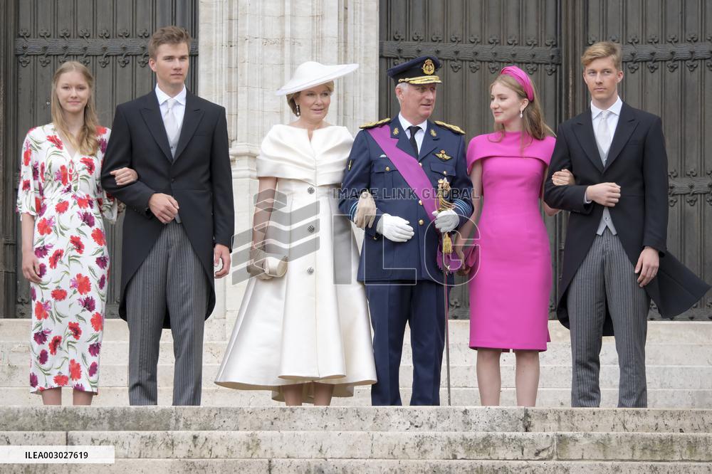 Royals Attend Te Deum Mass On The National Day - Brussels