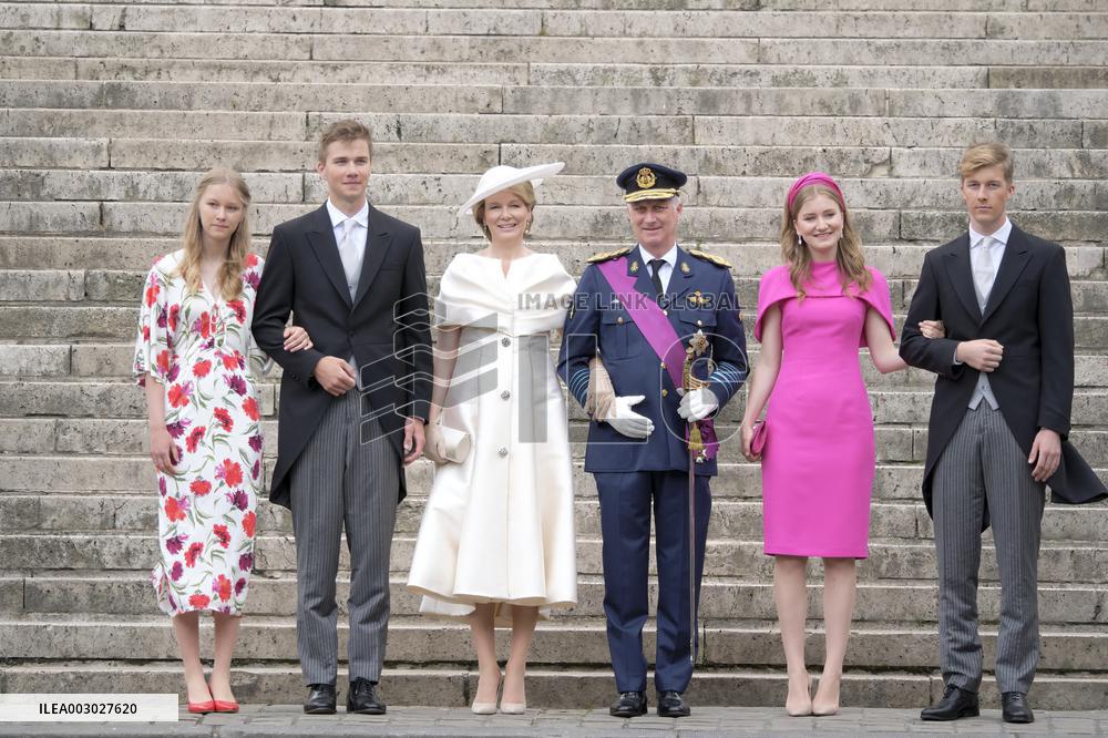 Royals Attend Te Deum Mass On The National Day - Brussels