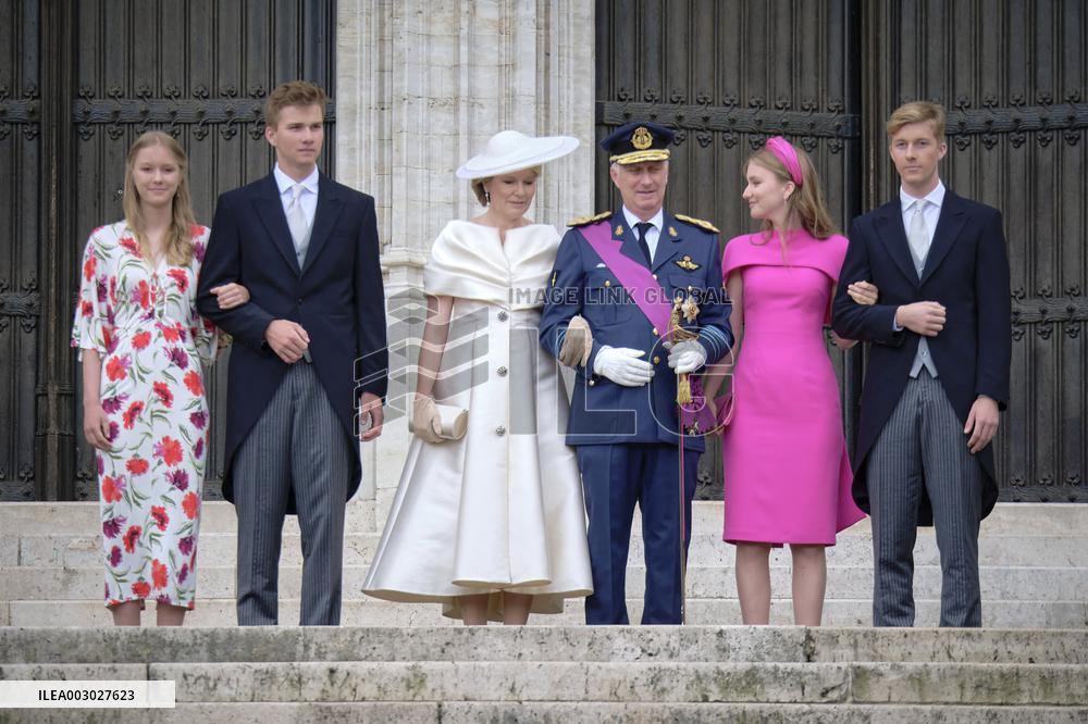 Royals Attend Te Deum Mass On The National Day - Brussels