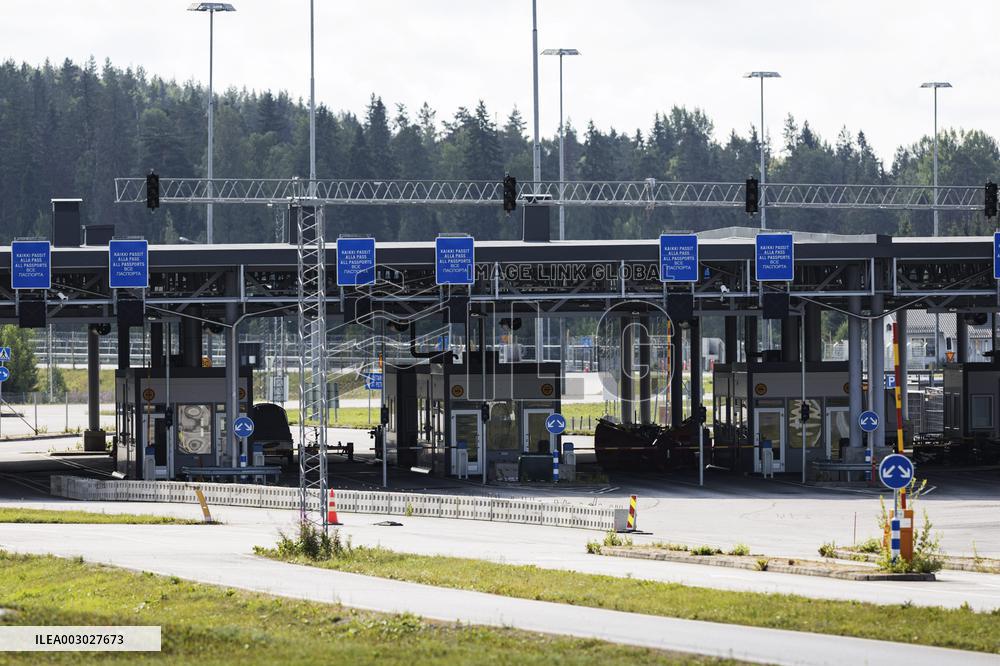 Closed Nuijamaa border crossing statio