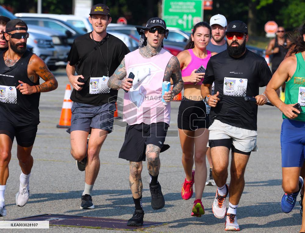 Travis Barker Running 5K In New York