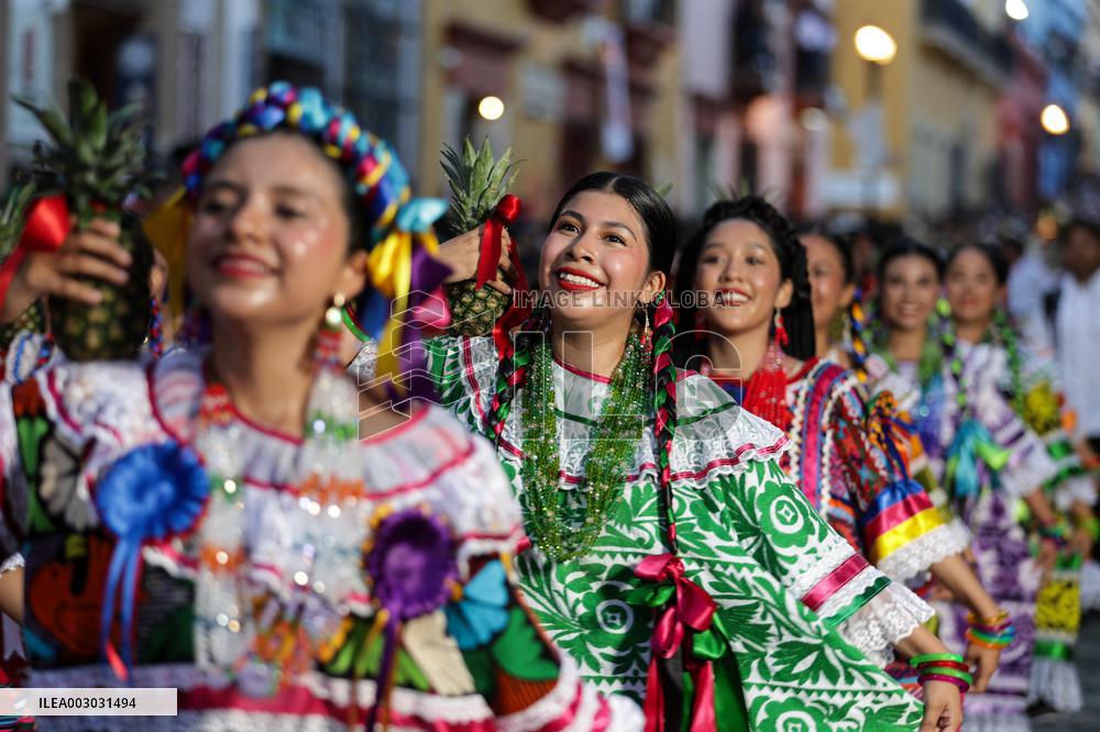 Guelaguetza Showcase In Oaxaca City - Mexico