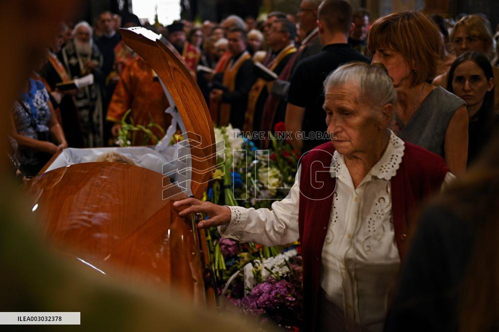 Memorial service for Iryna Farion in Lviv