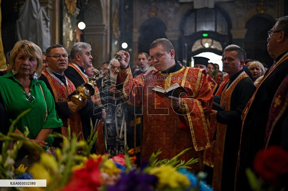 Memorial service for Iryna Farion in Lviv
