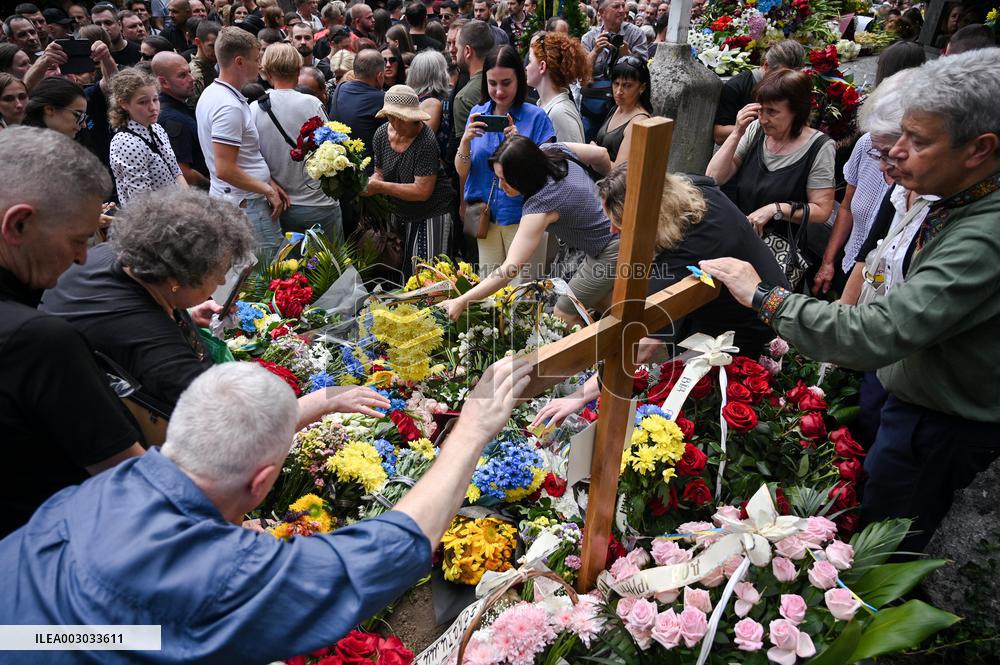 Funeral of Iryna Farion in Lviv