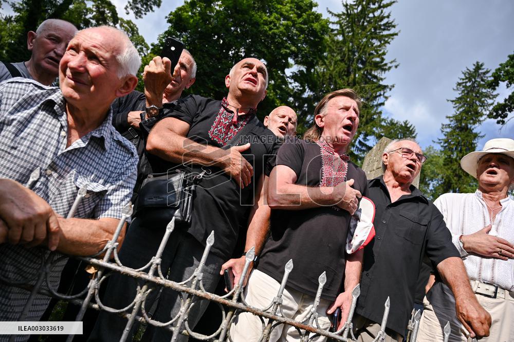 Funeral of Iryna Farion in Lviv