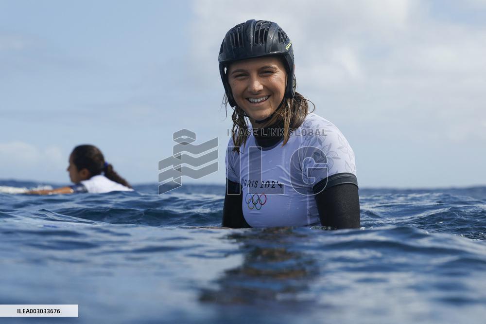 Paris 2024 - Surfing Training Session In Teahupo’