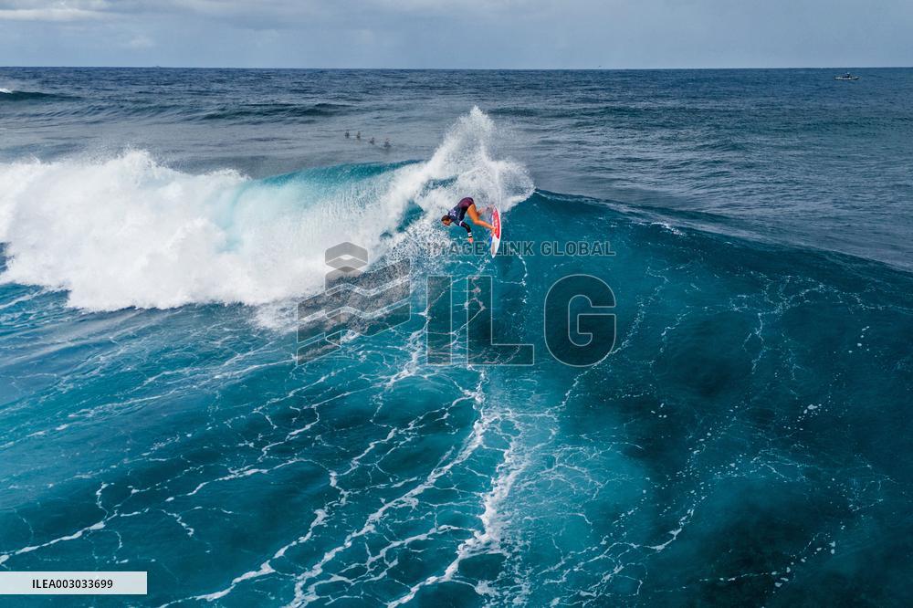 Paris 2024 - Surfing Training Session In Teahupo’