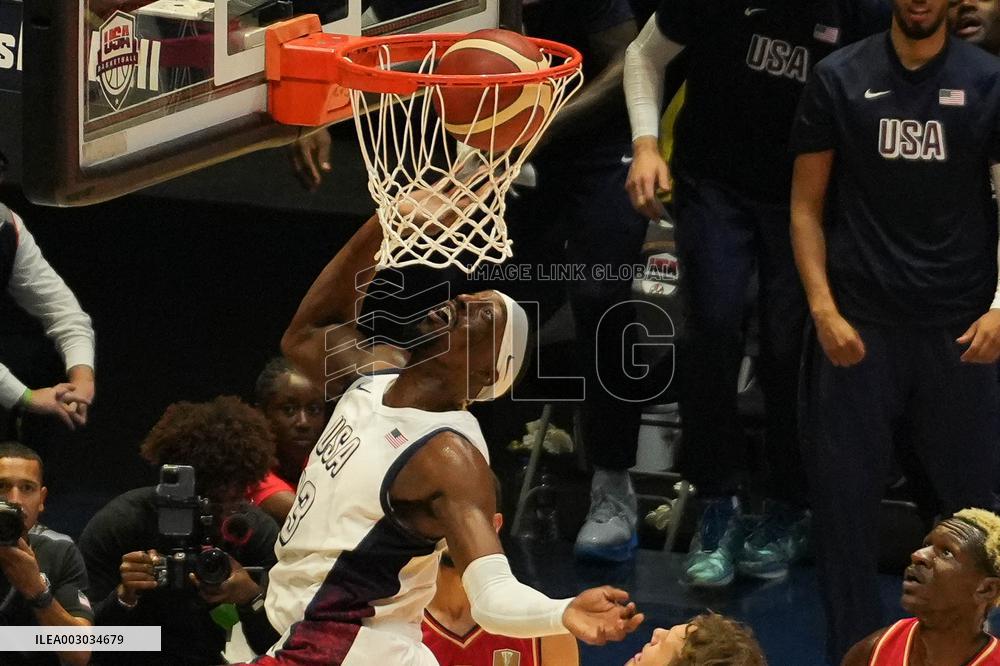 Basketball - Friendly Game - Usa V Germany