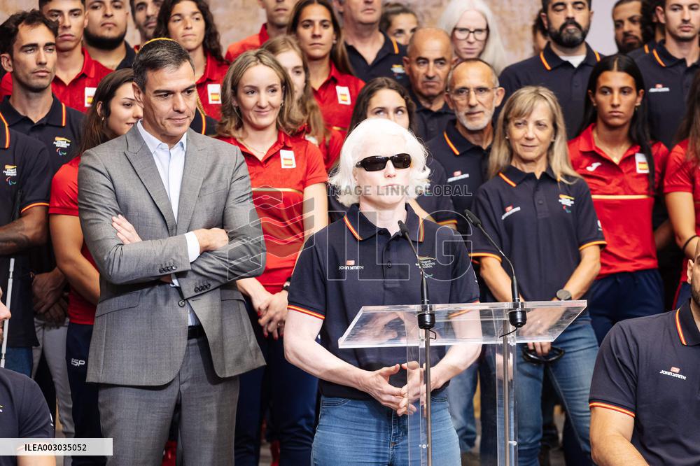 Pedro Sanchez Receives Olympic and Paralympic Teams - Madrid
