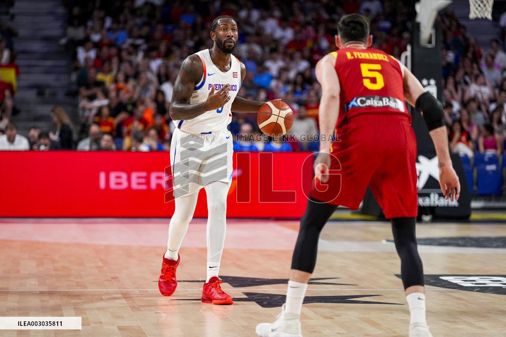 Basketball Test Match - Spain vs Puerto Rico