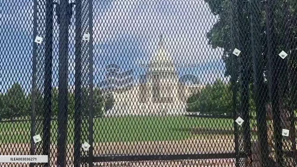 US: Security Fences Erected Around Capitol Building Ahead Of Netanyahu’s Visit 2