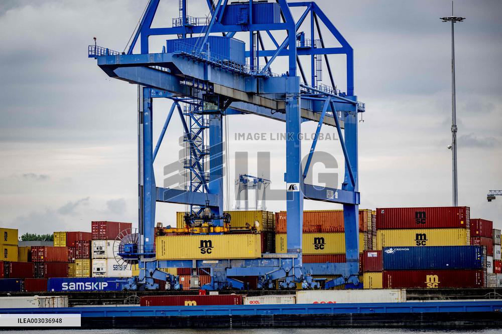 Container Storage At The Port - Rotterdam