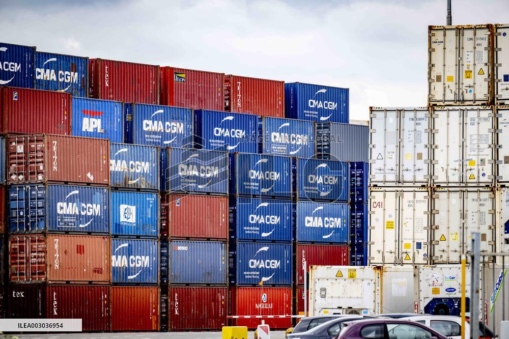 Container Storage At The Port - Rotterdam