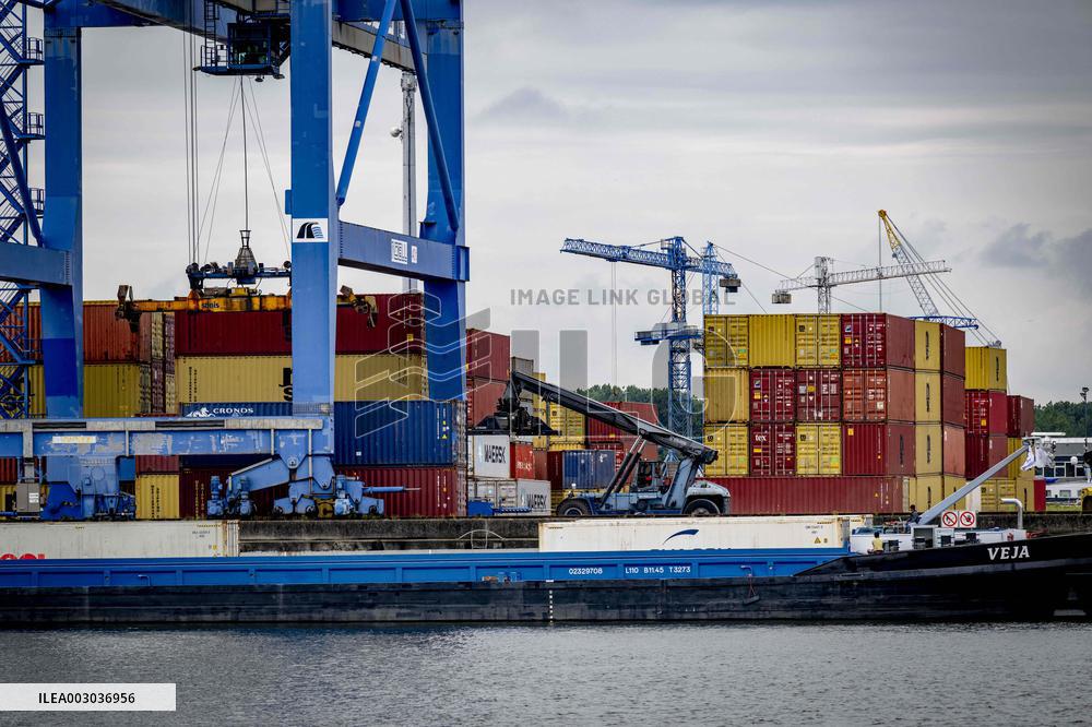 Container Storage At The Port - Rotterdam