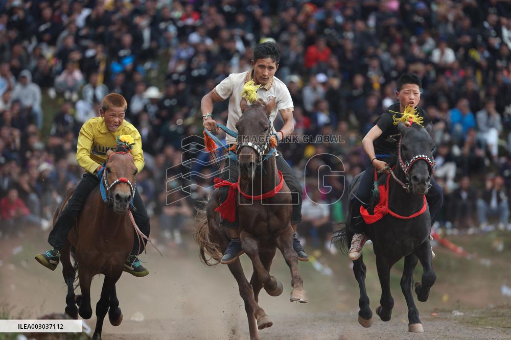 Traditional Torch Festival Of Yi Ethnic Group - China