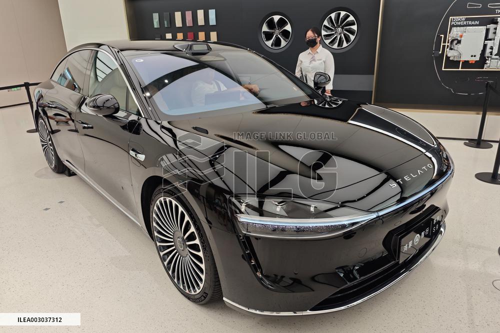 Stelato 9 New Energy Vehicle at Huawei Store in Shanghai