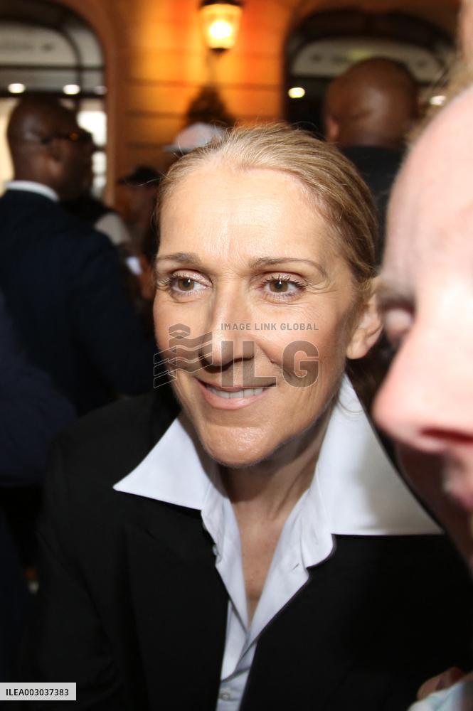 Celine Dion Leaves Her Hotel - Paris