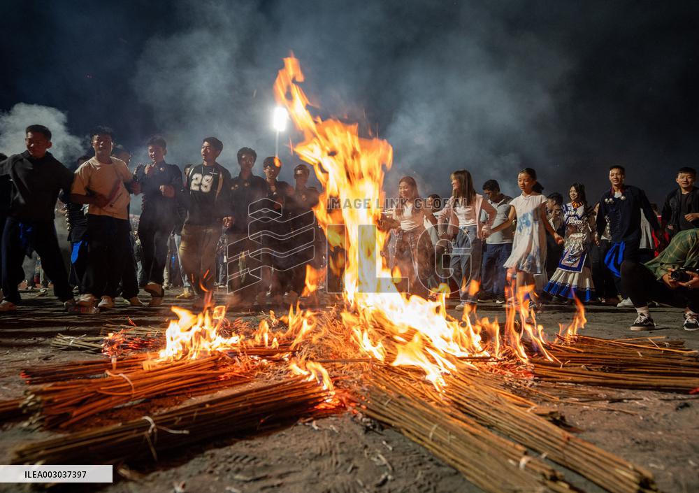 (SichuanMosaics)CHINA-SICHUAN-BUTUO-YI ETHNIC GROUP-TORCH FESTIVAL (CN)