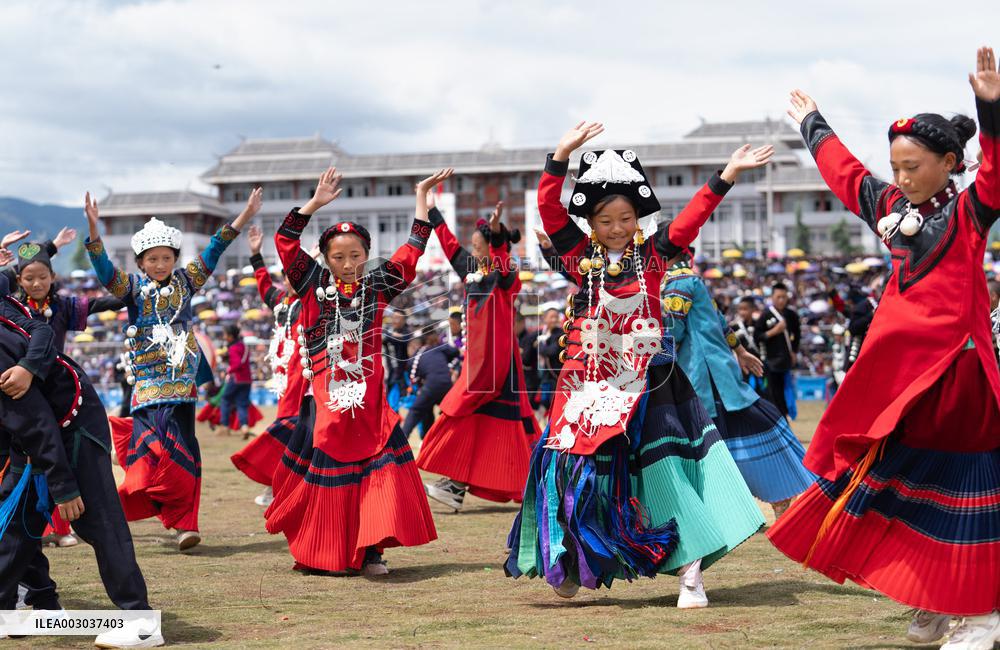 (SichuanMosaics)CHINA-SICHUAN-BUTUO-YI ETHNIC GROUP-TORCH FESTIVAL (CN)