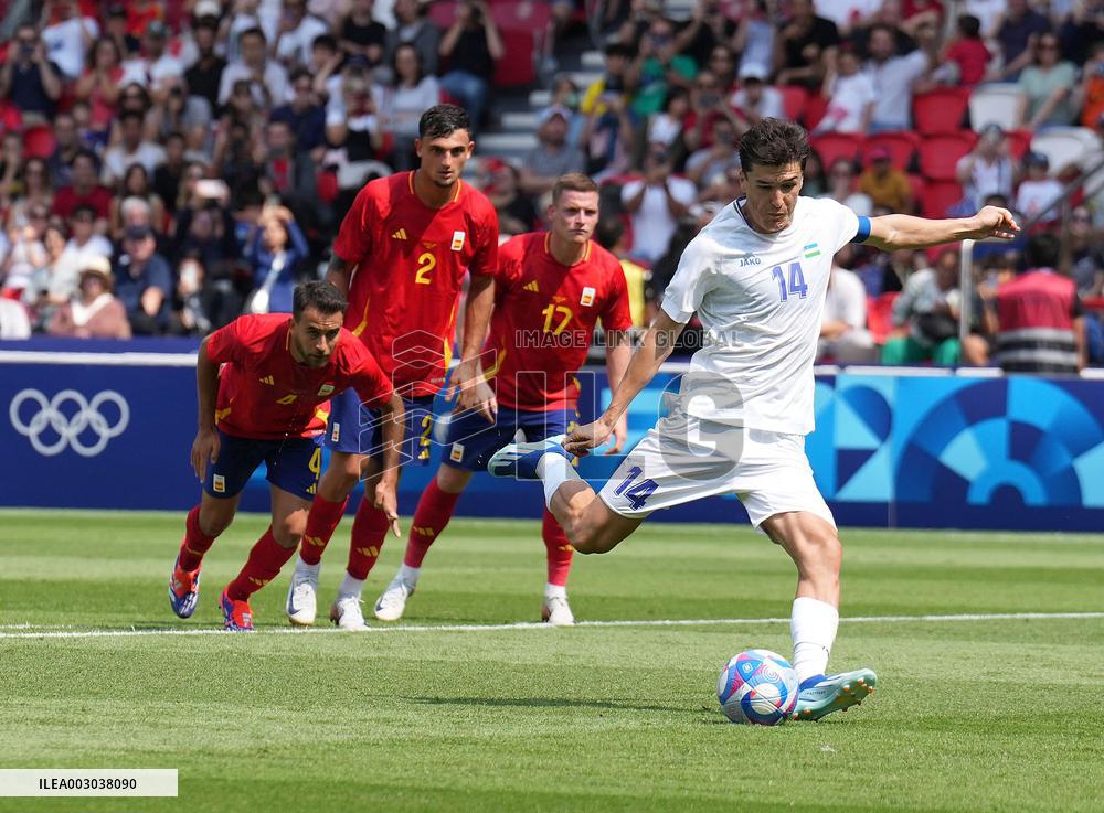 (PARIS2024)FRANCE-PARIS-FOOTBALL-GROUP C-UZB VS ESP