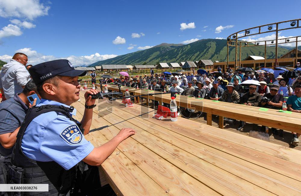 CHINA-XINJIANG-ALTAY-KANAS SCENIC AREA-POLICE STATION (CN)